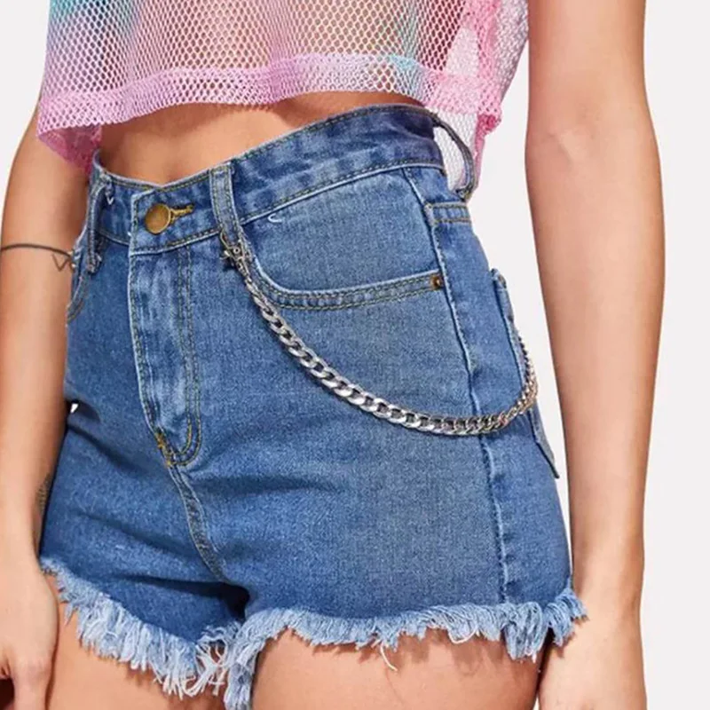 Регулируемый съемный брелок для брюк металлическая цепочка в стиле хип хоп