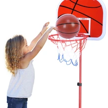 Children'S Basketball Stand Portable Basket Rack Indoor Plastic Children'S Shooting Rack Adjustable Children'S Basketball Toy
