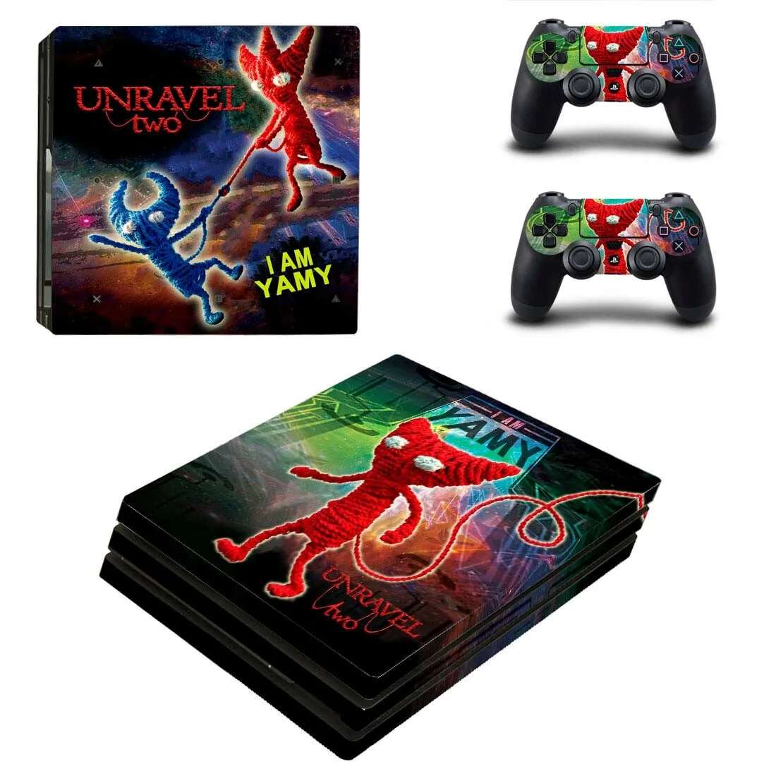 PS4 Pro Unravel две наклейки s PS 4 Play станция 4 Pro виниловые наклейки на кожу Pegatinas для playstation 4 Pro консоль и контроллер