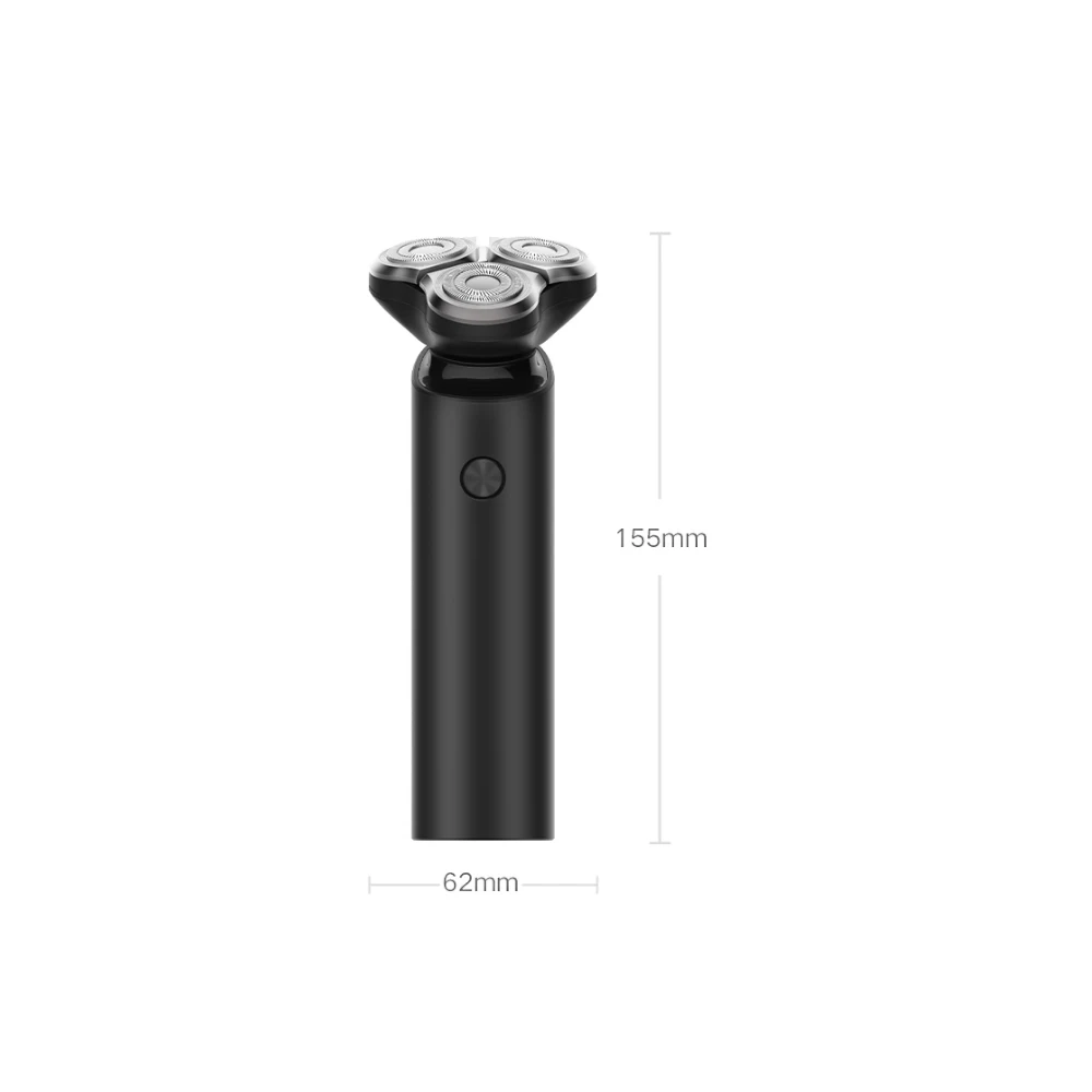 Xiaomi Mijia электробритва S500 IPX7 Водонепроницаемый Для мужчин бритва с 3 головы сухой мокрой двойное лезвие удобные чистке с светодиодный Дисплей машинка для стрижки бороды и усов;
