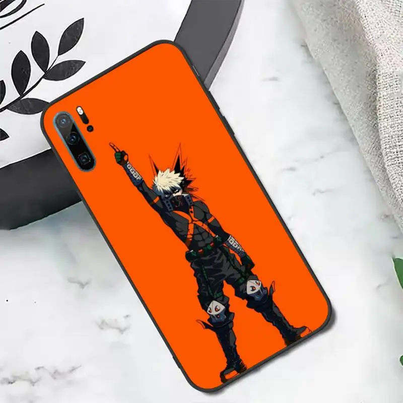 phone case for huawei Katsuki bakugo my hero academia Phone Case For Huawei P20 P30 P40 lite Pro P Smart 2019 Mate 10 20 Lite Pro Nova 5t cute huawei phone cases Cases For Huawei