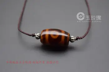 

Tianzhu pendant hanging Tibetan three-eye Tianzhu agate chalcedony hanging Tianzhu loose beads hand string top pearl hiding deco