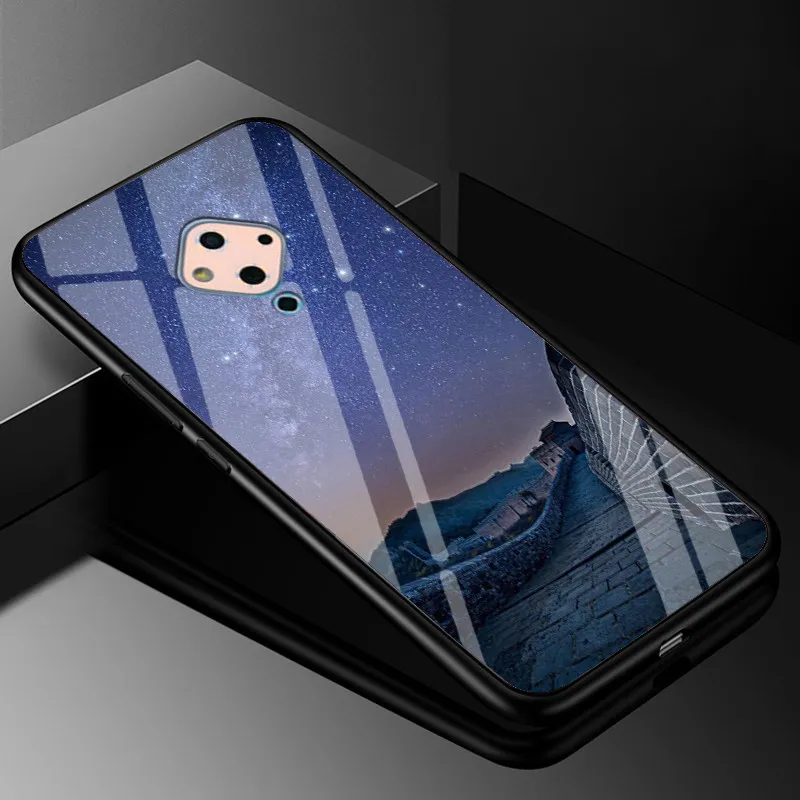 06 ДЛЯ Vivo V17 чехол PC Пластиковый стеклянный чехол для телефона Vivo V17 чехол из закаленного стекла черный ТПУ бампер чехол для VivoV17 Vivo V17 v 17 - Цвет: 06