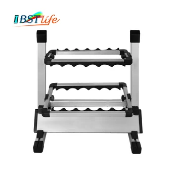 

Aluminum Alloy Fishing Rod Rack Holder Stand Tackle for Fishing Rod Set Capacity 12pcs All types of fishing rod