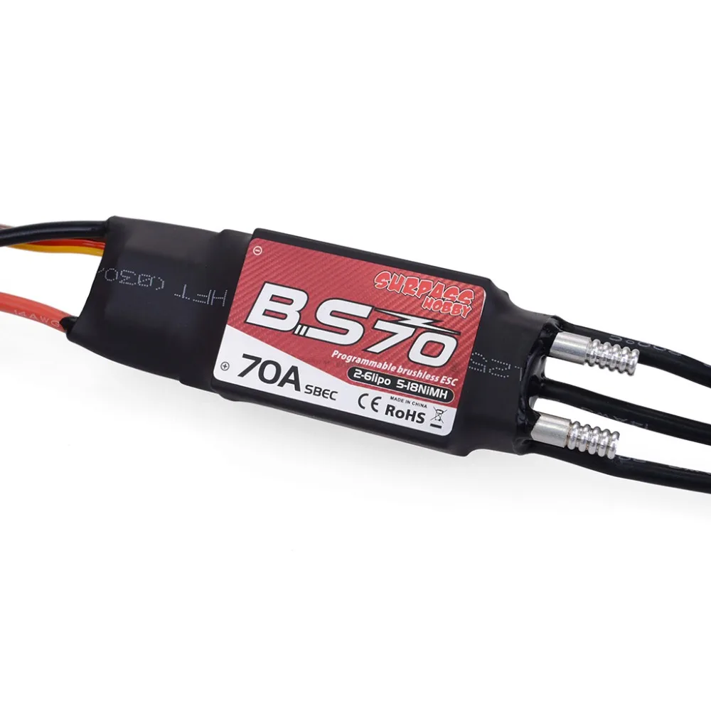 Waterproof 50A 70A 90A Boat Brushless ESC 2-6S Lipo BEC 5.5V/5A Programming Card for RC 2948 3660 3670 Motor