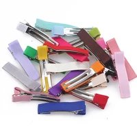 20 sztuk tkaniny pokryte spinki do włosów 5/3.5cm spinka do włosów baza Diy dziecko dziecko kokardka dziewczęca spinki do włosów ustawienie do tworzenia biżuterii akcesoria do włosów 1
