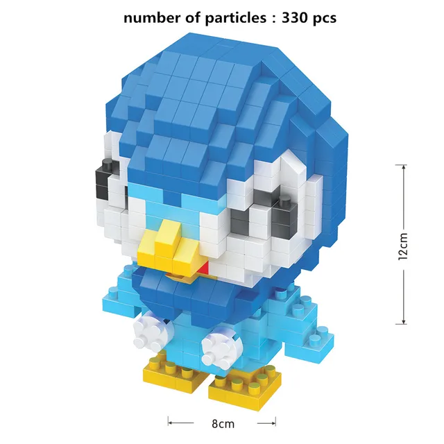 New 41 style Pokemon Blocks Small Building Blocks Cartoon Picachu Animal Mini Model Education Game Graphics Pokemon Toys 8091A