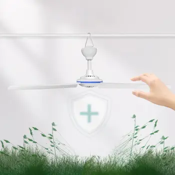 

C13 Plug E-bike Powered 12V-85V 19.6" 6W Ceiling Fan Air Cooler Adjustable Speed Hanging Fan for Camping Outdoor Tent Picnic