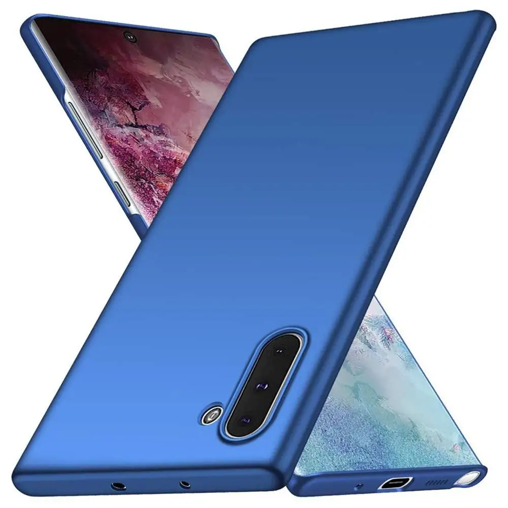 Mnycxen Роскошный чехол для samsung Galaxy Note 10/Note 10 Plus Coques Note10 10 Plus Чехлы Fundas матовый простой чехол - Цвет: Синий