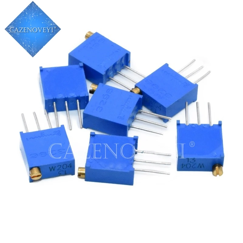 15 шт. 15valuesx1шт = 1100ohm-2Mohm 0 5 Вт 3296 переменные резисторы многооборотный Подстроечный