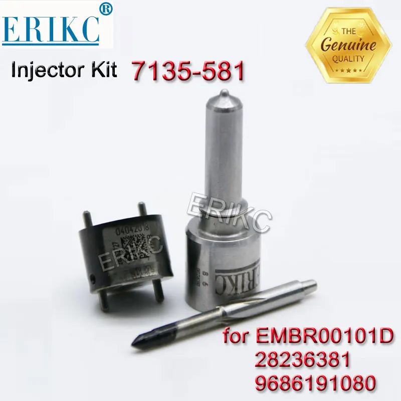 

7135-581 EURO5 Diesel Injector Repair Kits Sets Nozzle G341 and Valve 9308-625C for delphi Injector EMBR00101D 9686191080