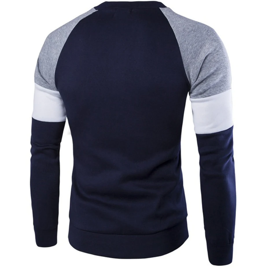 ZOGAA зимний мужской свитер Slim Fit Knittwear Повседневный пуловер Мужской с круглым вырезом лоскутный свитер мужской Pull Homme топы мужская одежда