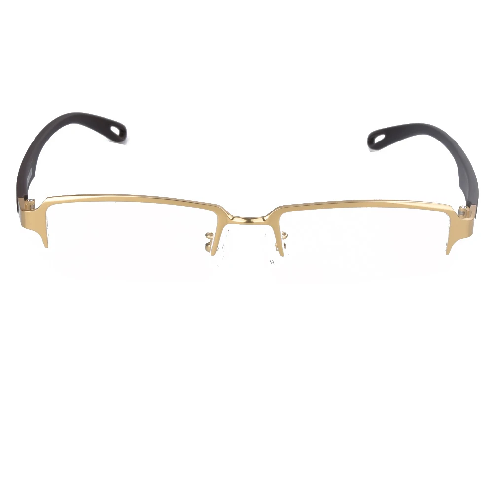 Титановые легкие очки в оправе для мужчин 119 квадратные очки Oculos De Grau - Цвет оправы: Golden frame