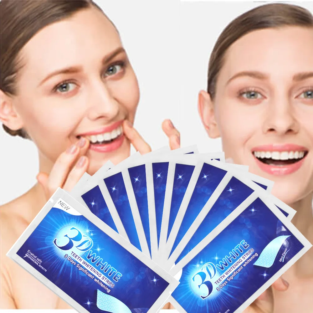 

3D Teeth Whitening Strips LUXE Professional White Gel Stain Removal Teeth Whitening Kits Dental Care Bleaching Oral Hygiene