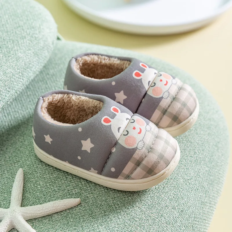 girls leather shoes Kids Cotton Winter Indoor Flip Flops Non-slip Cute Shoes Home Slipper Fashion Warm Children Baby Boys Girls Slippers Miaoyoutong best children's shoes