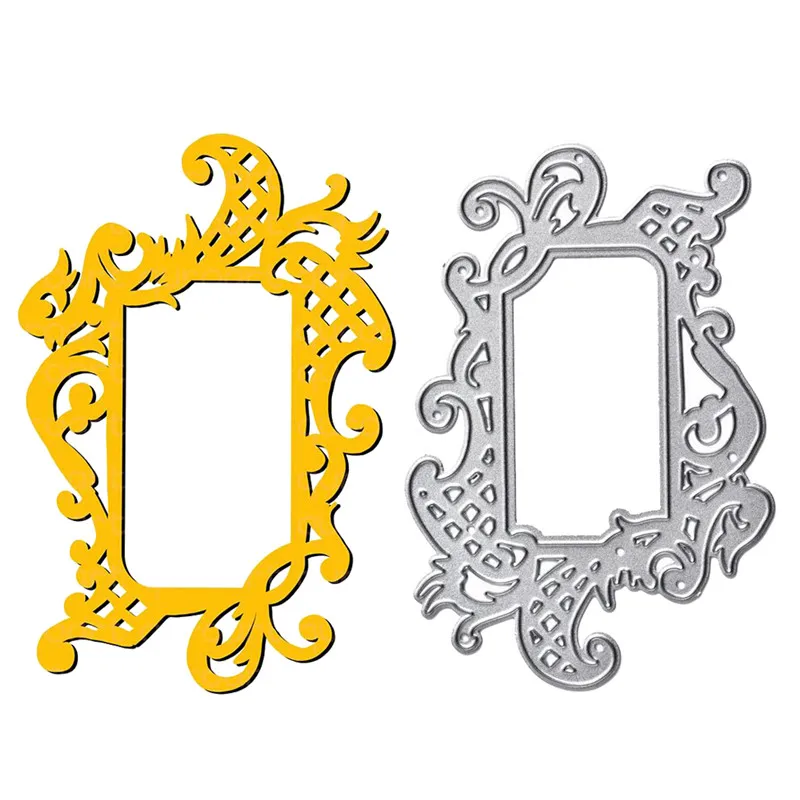 GJCrafts кружевные штампы рамка для резки металла изготовления открыток скрапбукинг