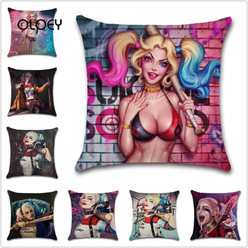 

Beautiful Cool Beauty Polyester Cushion Cover Home Bedroom Hotel Car Decoration Cushion Cover Wedding Personality Gift 45x45cm .
