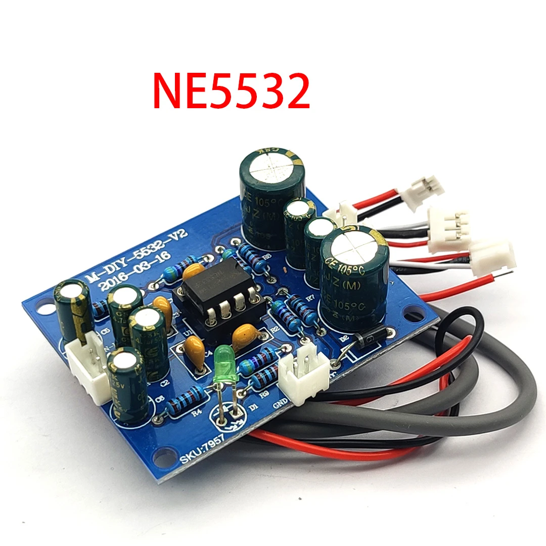 NE5532 DC12 35V Pre Amplification Tone Board Front Board Exchangeable