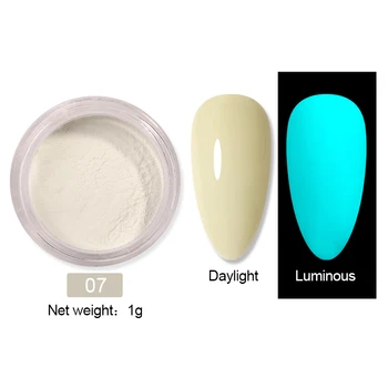 

1 Box Luminous Sequins Glow In Dark Glitters Nail Powder Pigment Pink/Blue/Orange Colorful Nail Art Decorations