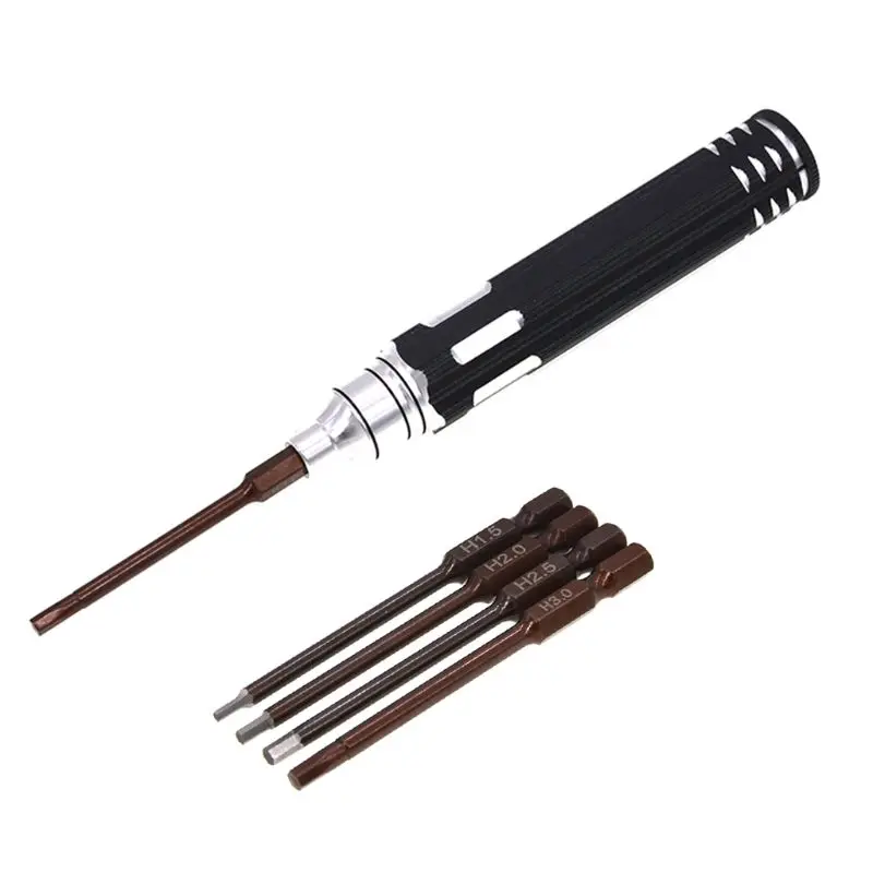 

4 in 1 Hexagon Head Hex Screwdriver Repair Tool Set Kit for RC Helicopter Car Model 1.5 2.0 2.5 3.0mm