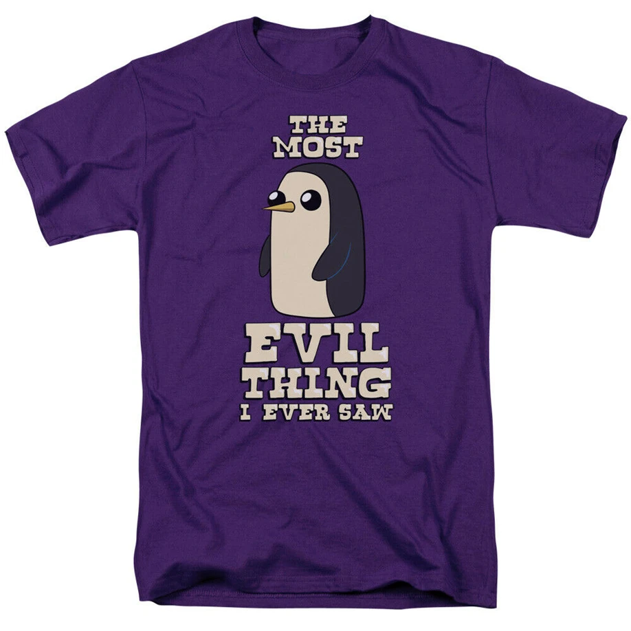 Adventure Time Evil Thing Licensed Adult T-Shirt homme Plus Size tee shirt | Мужская одежда