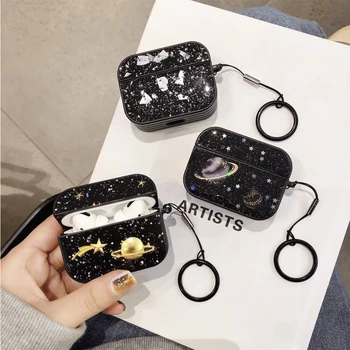 

Luxury Universe Star Moon Cover for Apple Airpods 1 2 Case for Airpods Pro 3 Shockproof Case Bluetooth Earphone Accessories Bag