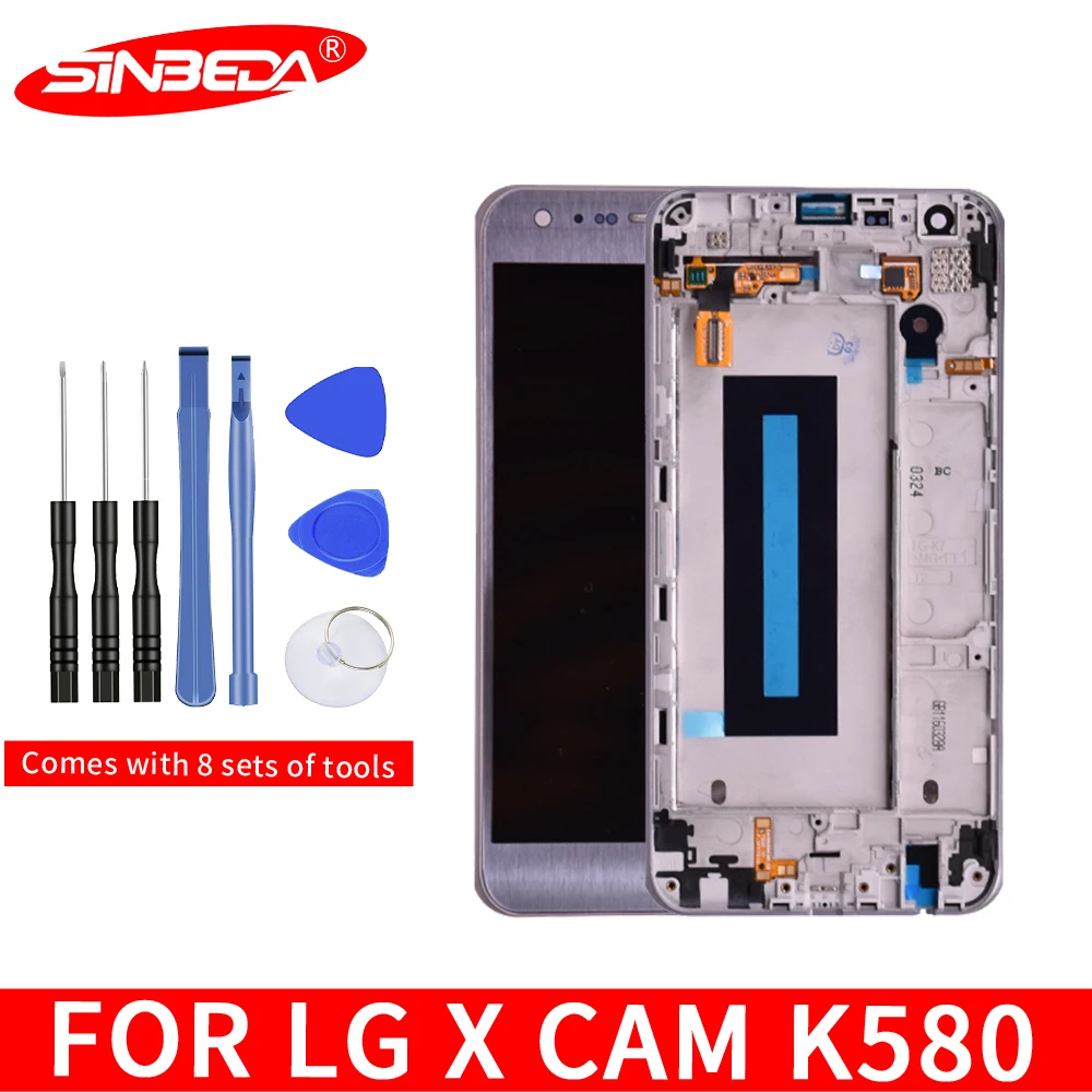 Оригинальный ЖК-дисплей 5 2 дюйма для LG X Cam K580 сенсорный экран с рамкой дигитайзер