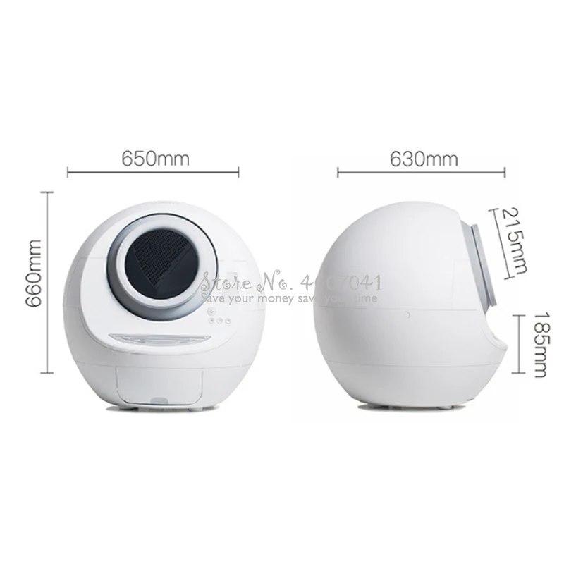 Automatic Self Cleaning Cats Sandbox Wifi Smart Litter Box Closed Tray Toilet Rotary Training Removable 9L Bearing25kg with Gift