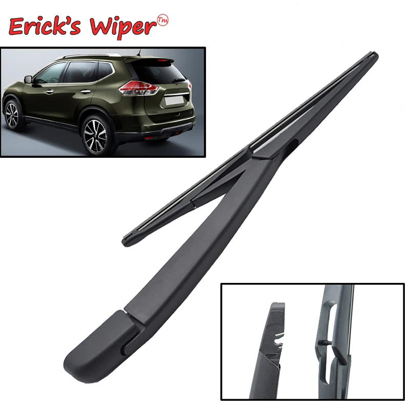 Erick's Wiper 12" Rear Wiper Blade & Arm Set Kit For Nissan Xtrail T32 2014 2017 2016 2015