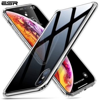 

ESR Glass Case for 2020 iPhone SE 2nd Gen 9/8/7 11/11 Pro Max/X/XR XS Max Ultra Thin Clear Tempered Glass Cover Soft Edge Case