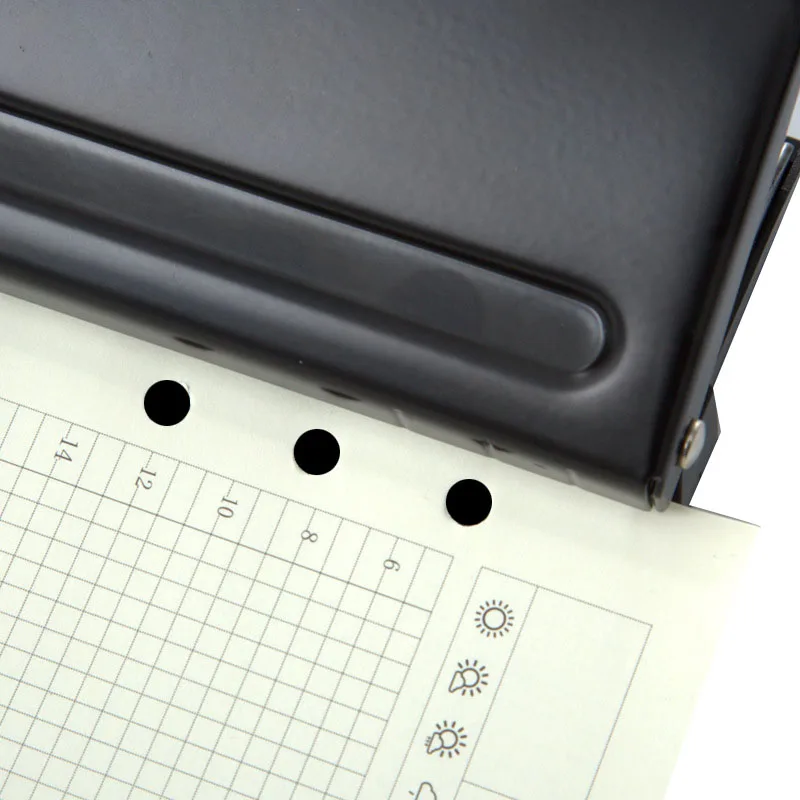6 Hole Adjustable Puncher Loose-Leaf Standard Paper Adjustable Office Binding Supplies Tool Suitable for A5 Paper