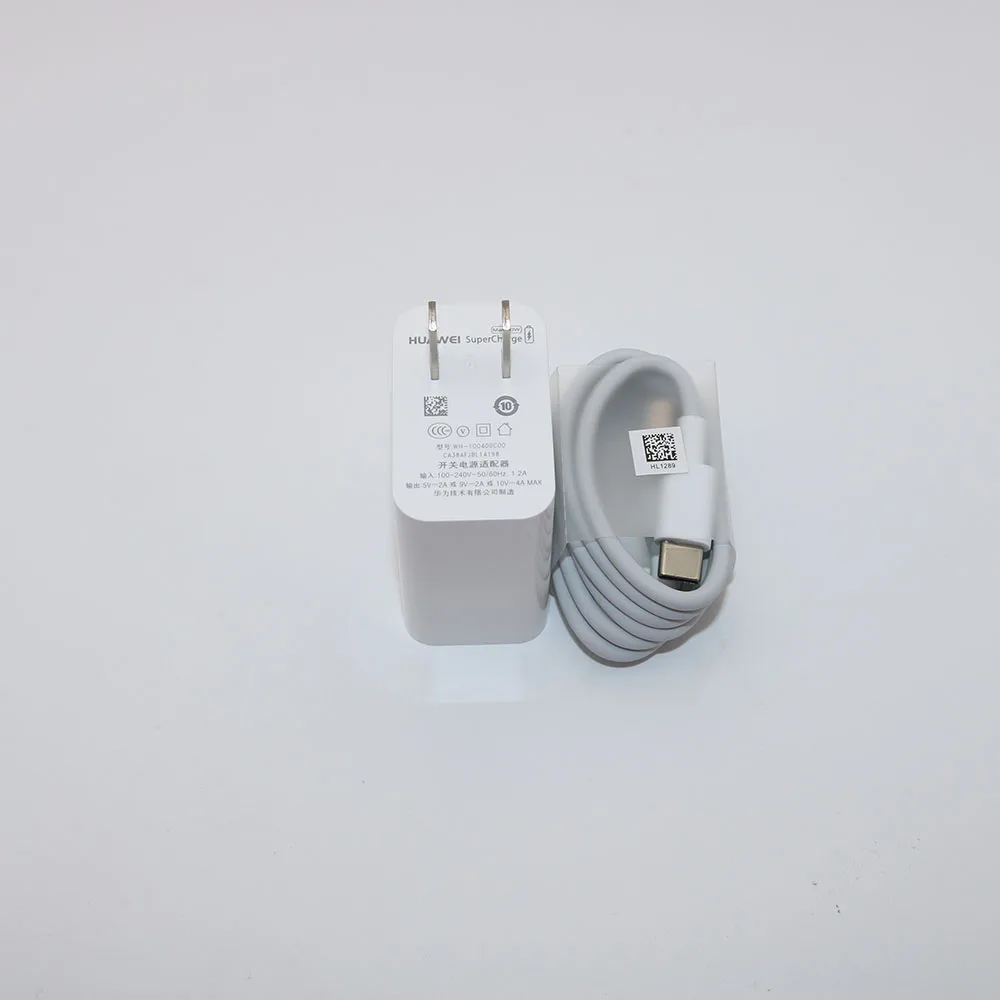 Оригинальное быстрое зарядное устройство huawei Supercharge Max 40W 10 V/4A 5 V/4A с кабелем 5A для huawei P30 Nova 5 Pro mate 20 Pro Honor Magic 2