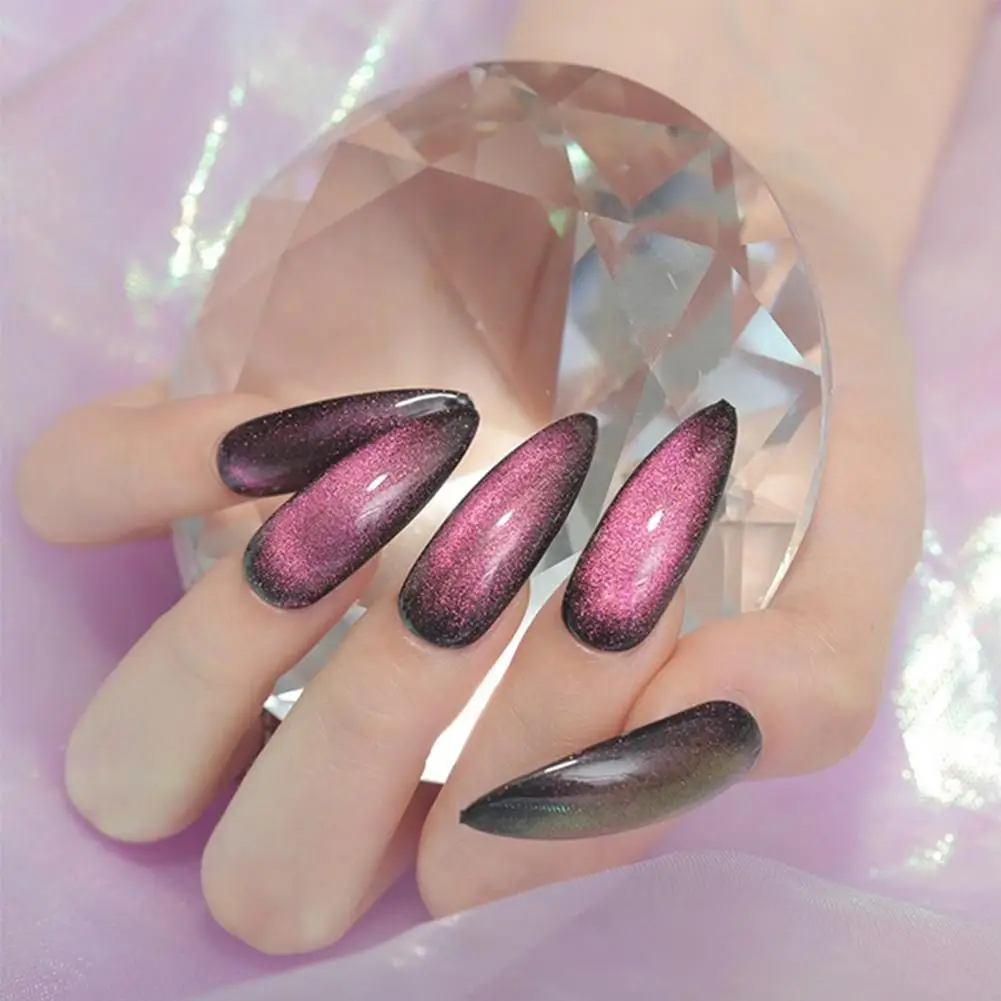 Chameleon Cat Eyes Nail Polish UV Gel Soak Off Galaxy Cat Eyes Nail Polish Semi Permanent Hybrid Gel Nail Art