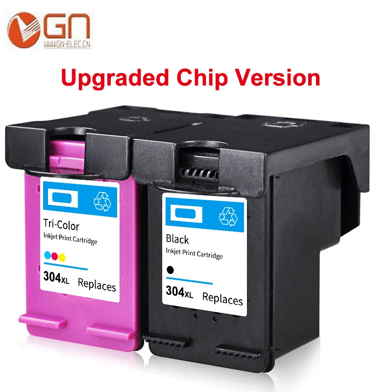 GN 304xl новая версия чип чернильный картридж для hp Deskjet 2620 2630 2632 5030 5020 5032 3720 3730 5010 принтер для hp 304 304XL