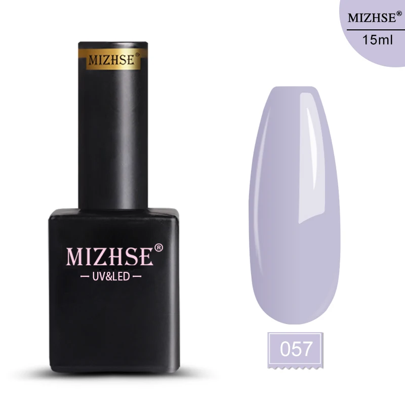 E057 MIZHSE 15 мл 72 цвета Гель-лак для ногтей гибридные Лаки УФ светодиодный все для маникюра замочить от длительного Блестящий Гель-лак для ногтей - Цвет: E057