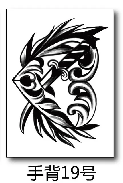Waterproof Temporary Tattoo Sticker Flower Rose Fake Tatto Flash Tatoo Hand Arm Foot Back Tato body art for Girl Women Men - Цвет: 19