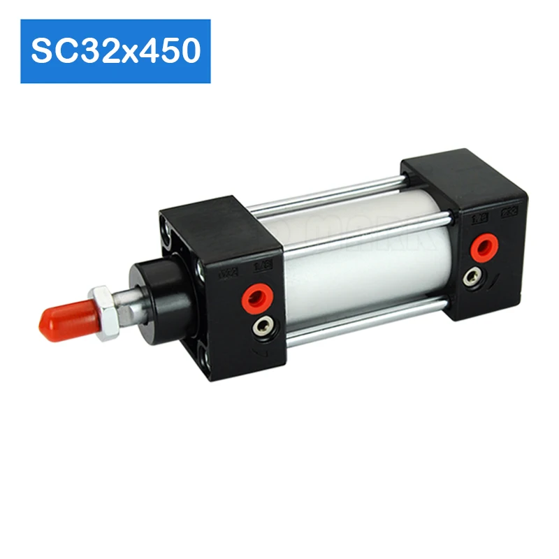 

SC32*450 Free shipping Standard air cylinders 32mm bore 450mm stroke single rod double acting pneumatic cylinder magnet SC32X450