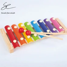 Деревянный музыкальный инструмент Монтессори детские развивающие ранние деревянные ксилофон игрушки ручной стук пианино подарок для ребенка