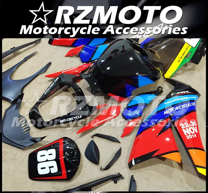 ABS мотоцикл обтекатель комплект для HONDA CBR1000RR 2012- год кузов литья под давлением Магазин № 0971