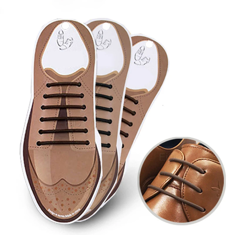 EiD 10 шт./компл. 3 размера Мужская и женская кожаная обувь без шнурки без завязок эластичная силиконовая обувь кружево подходит 2 цвета