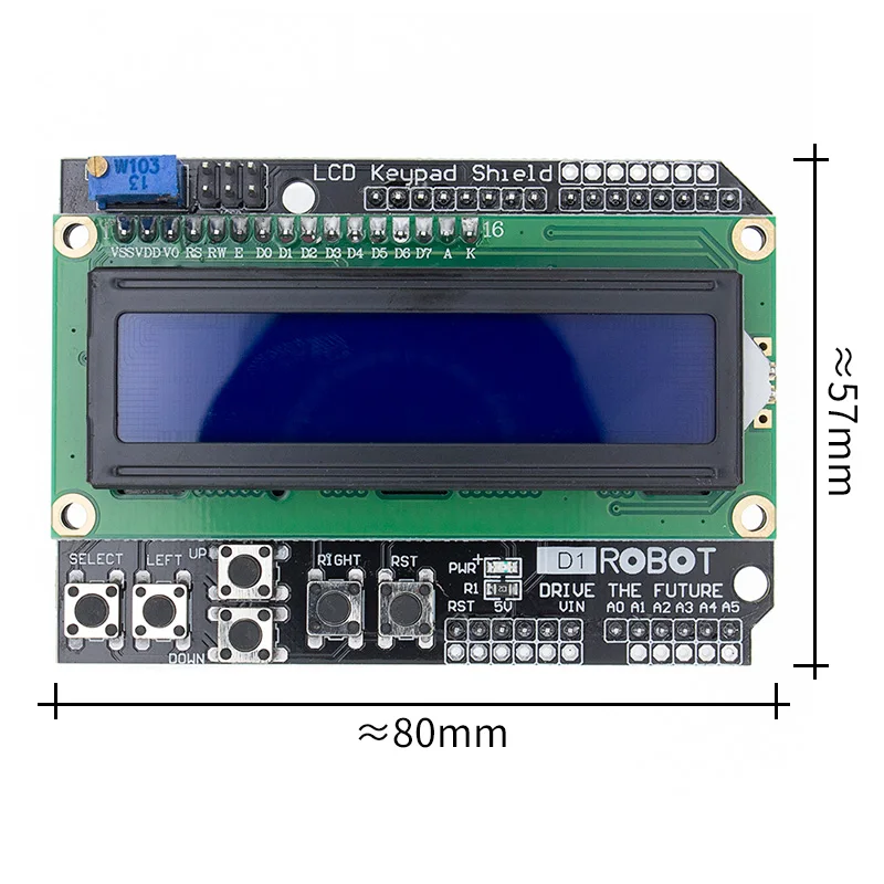 1PCS TENSTAR ROBOT LCD Keypad Shield LCD1602 LCD 1602 Module Display ...