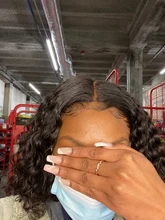 Suelta la onda profunda mechones con cierre 8-28 pulgadas Frontal con mechones brasileño 100% Remy cabello humano 3/4 mechones con cierre