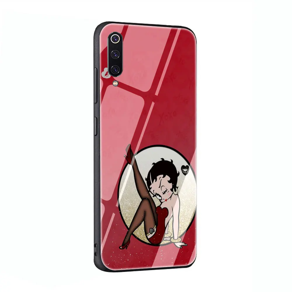 G9 EWAU Betty Boop чехол из закаленного стекла для телефона для Xiaomi 5X6X8 Lite 9 A1 A2 F1 Remdi 4X 6A Примечание 5 6 7 pro - Цвет: G9
