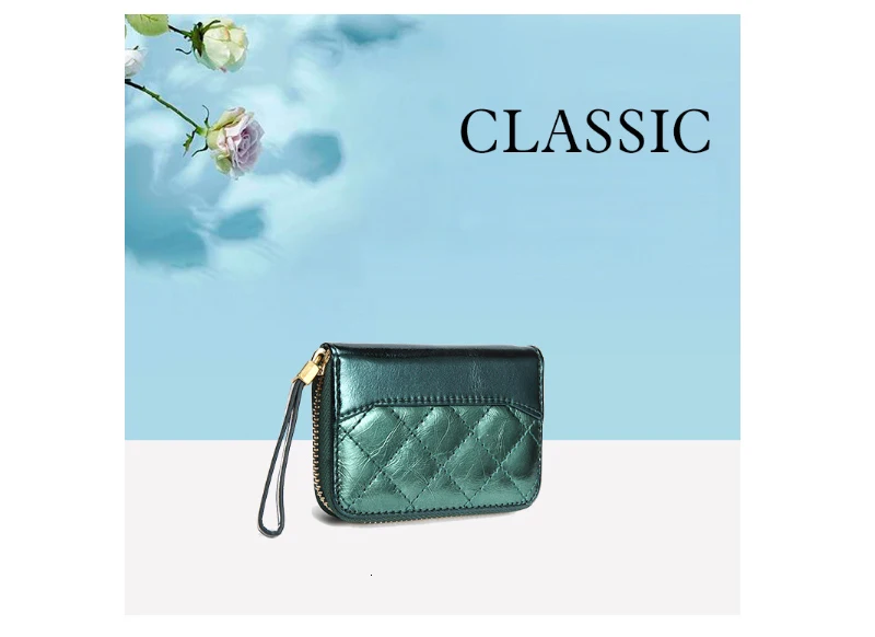 Women Cards Holder Case Wallet Card Holders Pocket Coin Genuine Leather Ladies Coin Purse Wallet Mini Clutch Bags Cartera Mujer