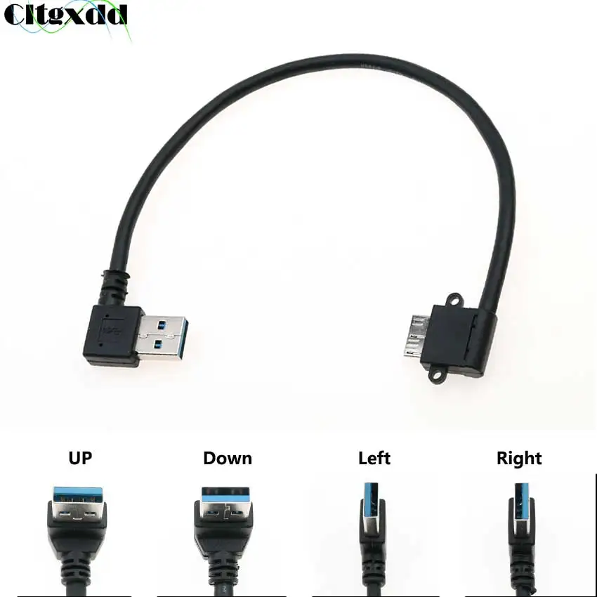 1 шт. кабель для зарядки и передачи данных USB 3 0 A правый/левый/вверх/вниз угол 90