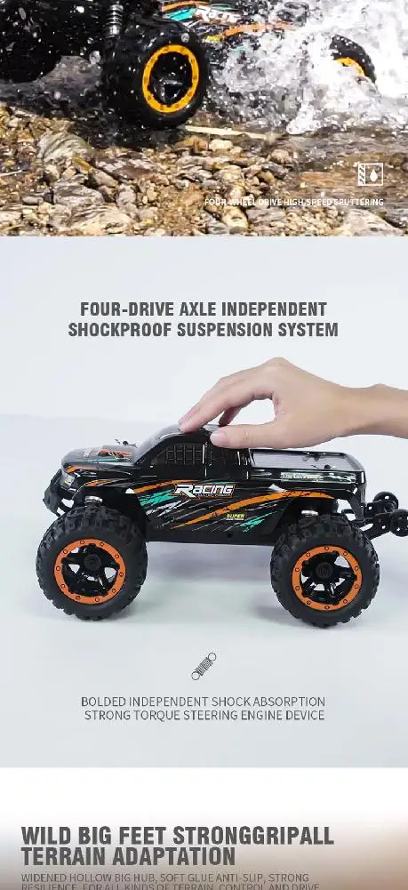 LeadingStar HBX 16889 1/16 2,4G 4WD 45км/ч бесщеточный ру автомобиль с светодиодный светильник Электрический внедорожный грузовик RTR модель VS 9125