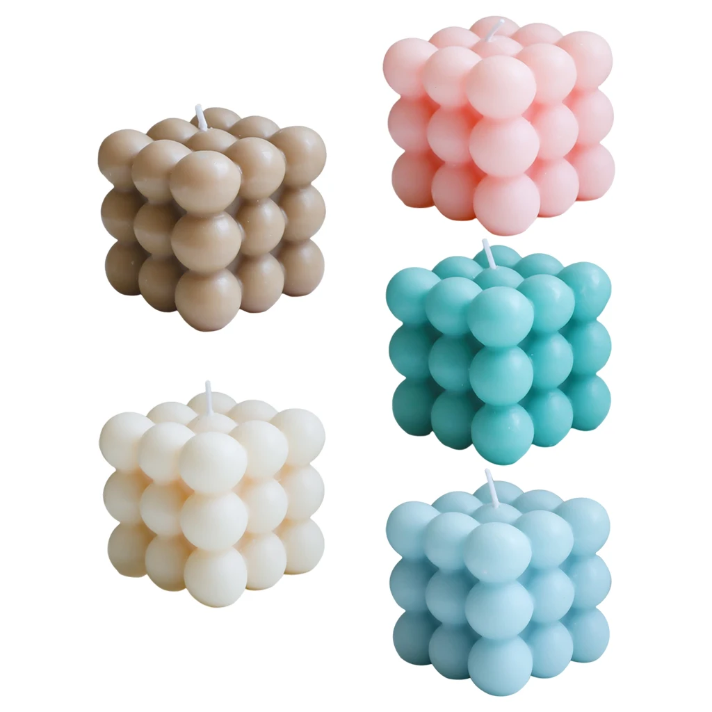 Geometry Bubble Cube Candle Soy Wax Small Fragrance Aromatherapy Candles Essential Oil Scented Relaxing Romantic Gift Home Decor Geometry Bubble Cube Candle Soy Wax Small Fragrance Aromatherapy Candles Essential Oil Scented Relaxing Romantic Gift Home Decor