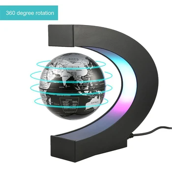 

LED World Map Globe C Shape Light Magnetic Levitation Floating Globe Electronic Antigravity Lamp Birthday Decoration kids Gifts