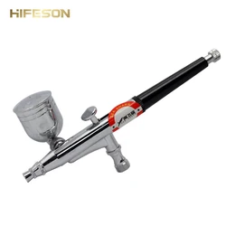 Mini pistolet de pulvérisation d'air, Mini pistolet de peinture pneumatique, buse de 0.3mm, stylo aérographe pour peinture commerciale de voiture, boîte à outils 5cc 