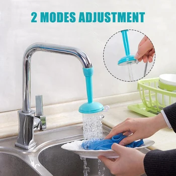 

New Rotating Faucet Spray Head Kitchen Splash Sprinklers Water-Saving Adjustable Faucet Nozzle Water Valve Double Shower Head
